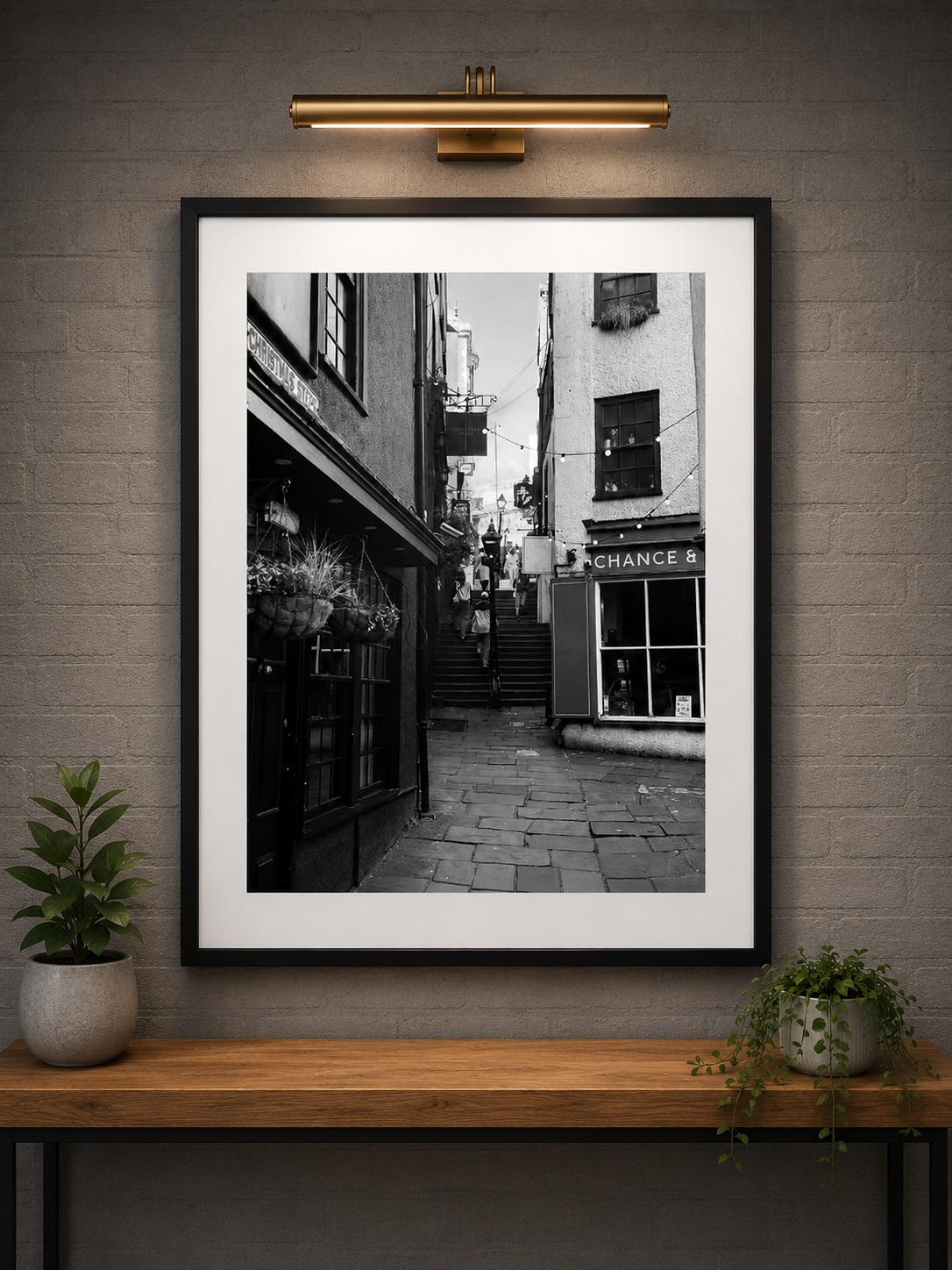 Christmas Steps Approach Bristol wall art