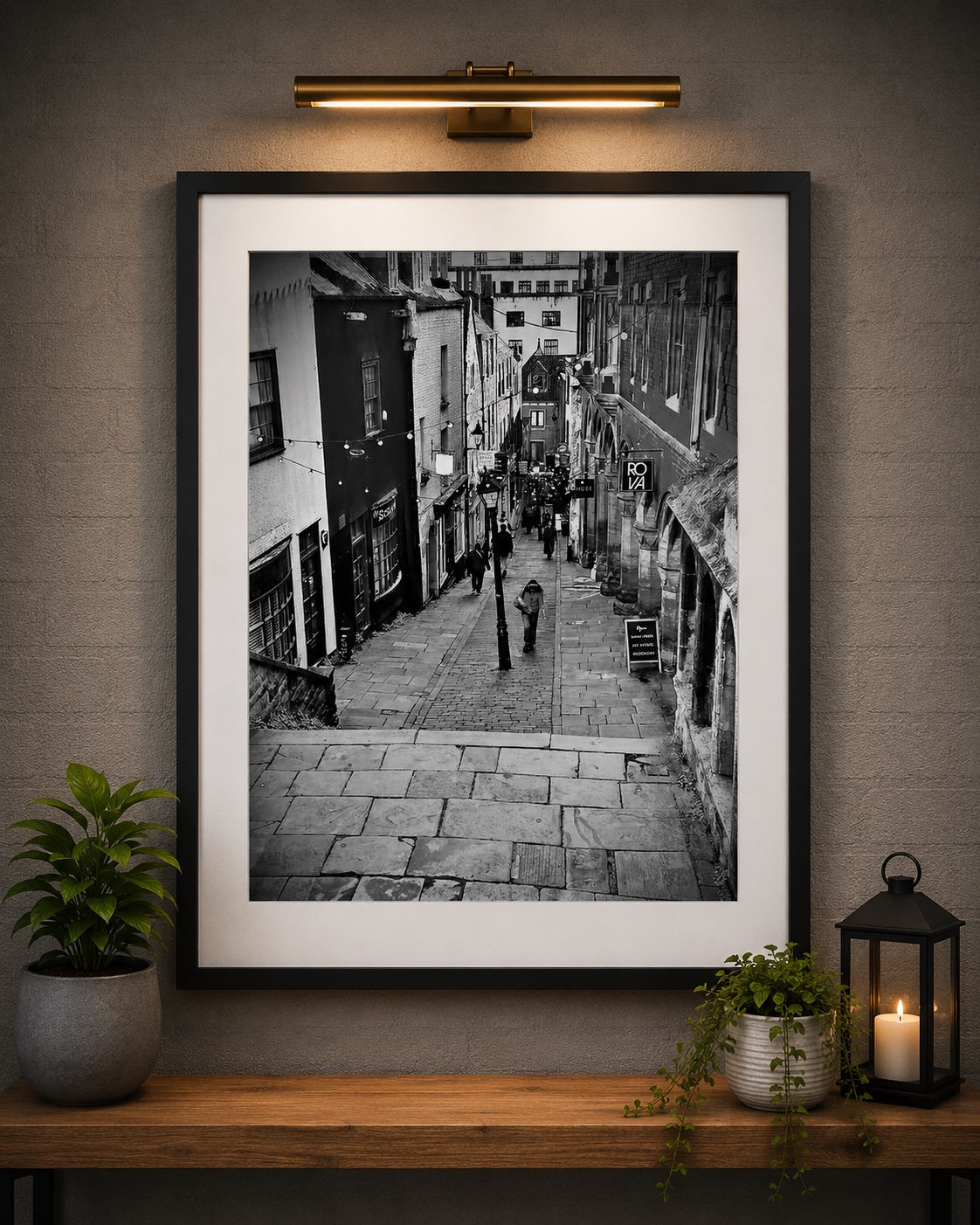 Christmas Steps Bristol wall art