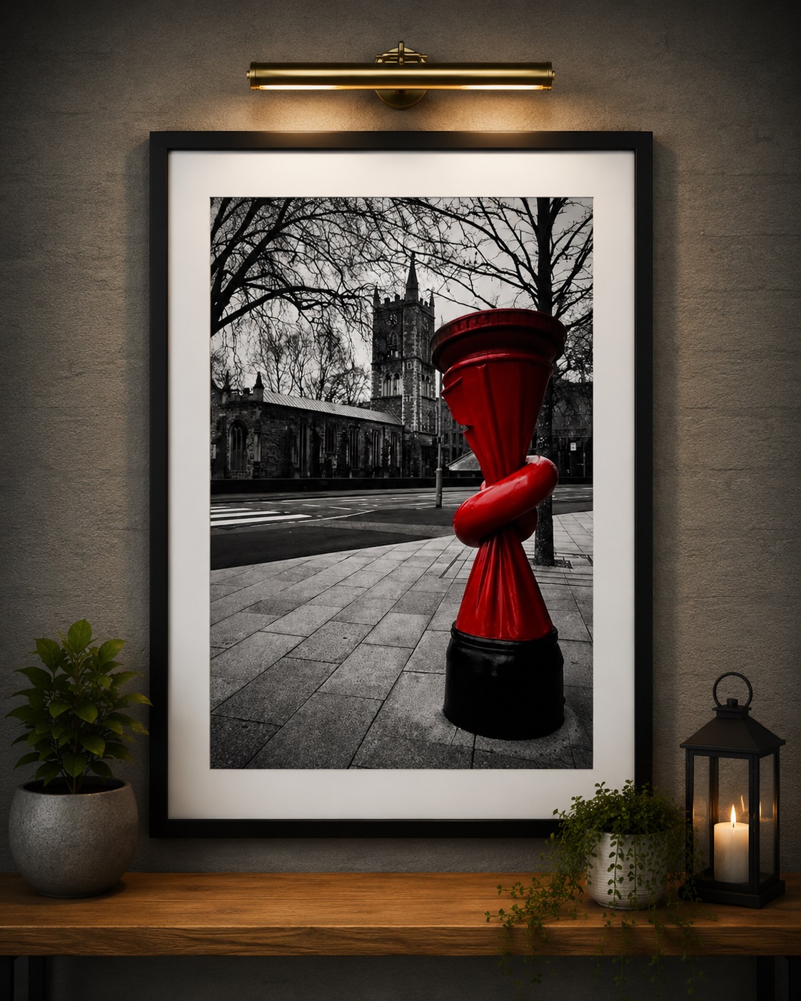 Twisted Postbox Bristol wall art