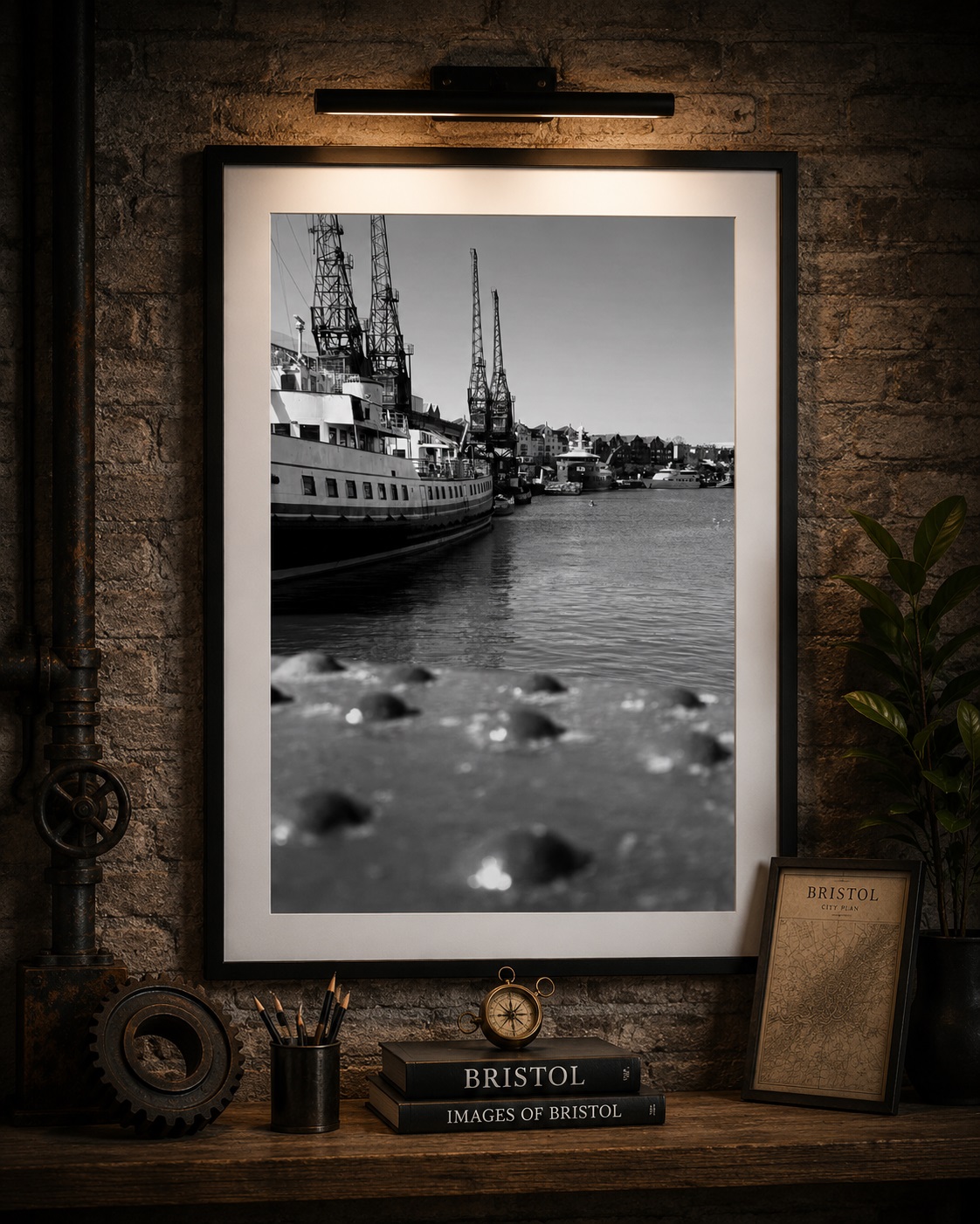 Ships Ahoy Bristol Harbourside print