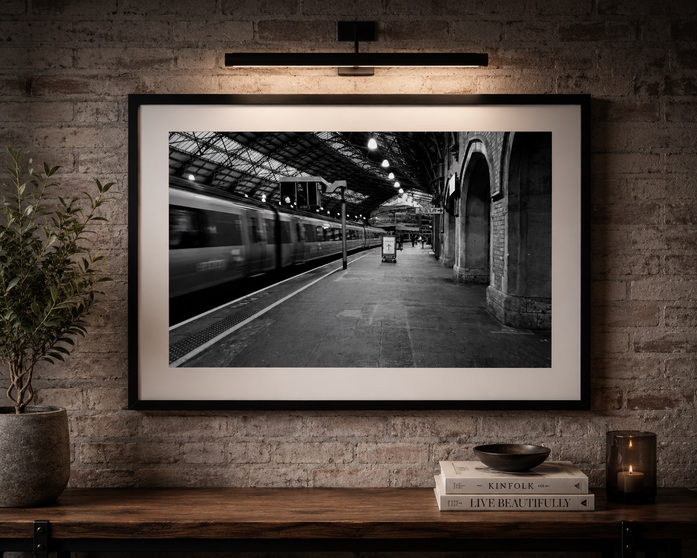 Temple Meads wall art in a room